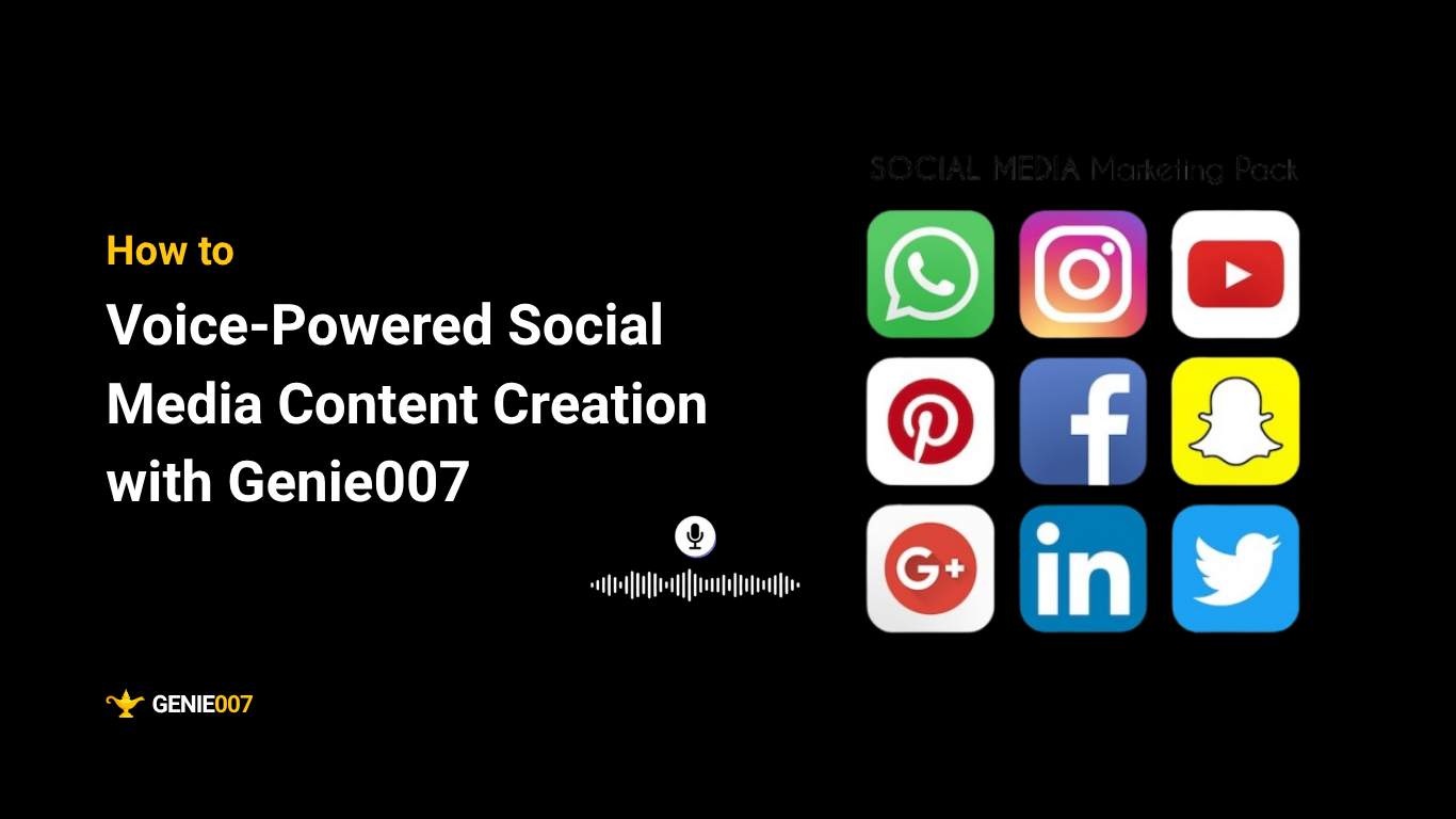 Voice-powered social media content creation
