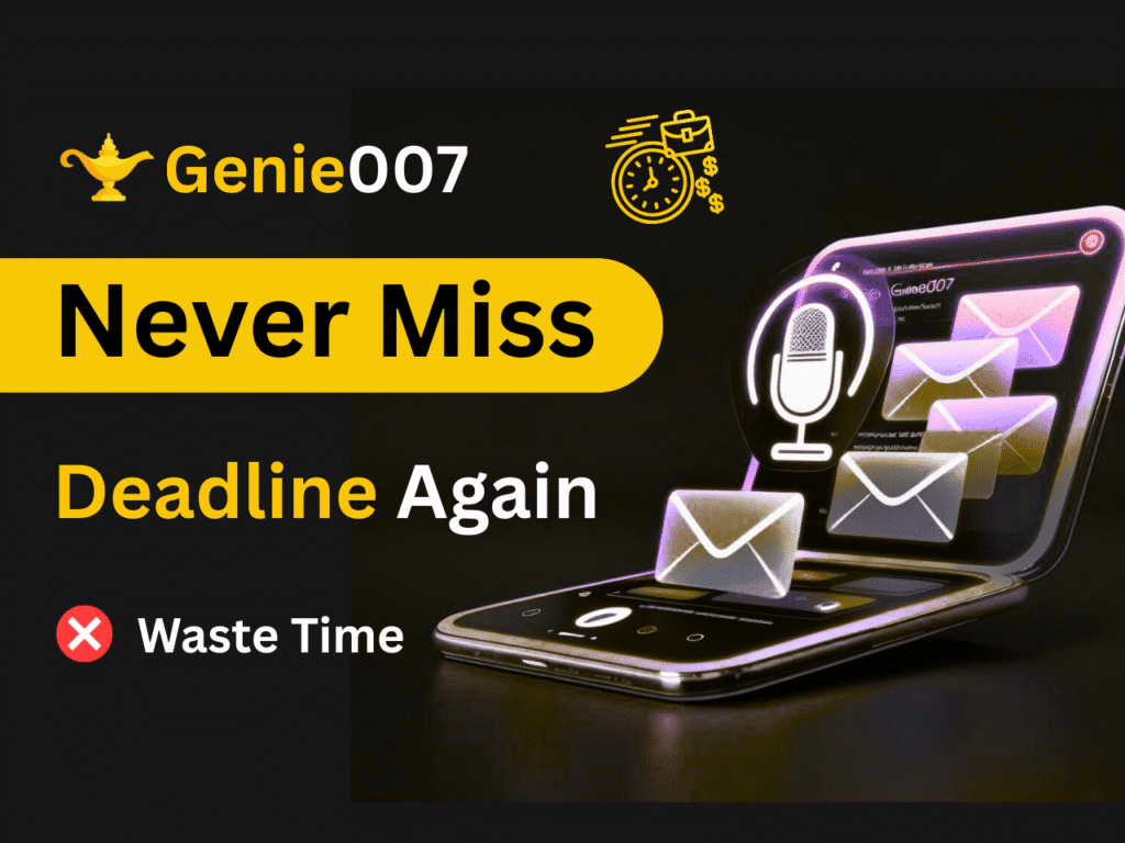 Genie007, AI task management, productivity AI