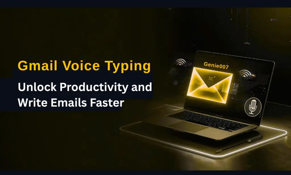 Gmail voice typing productivity illustration