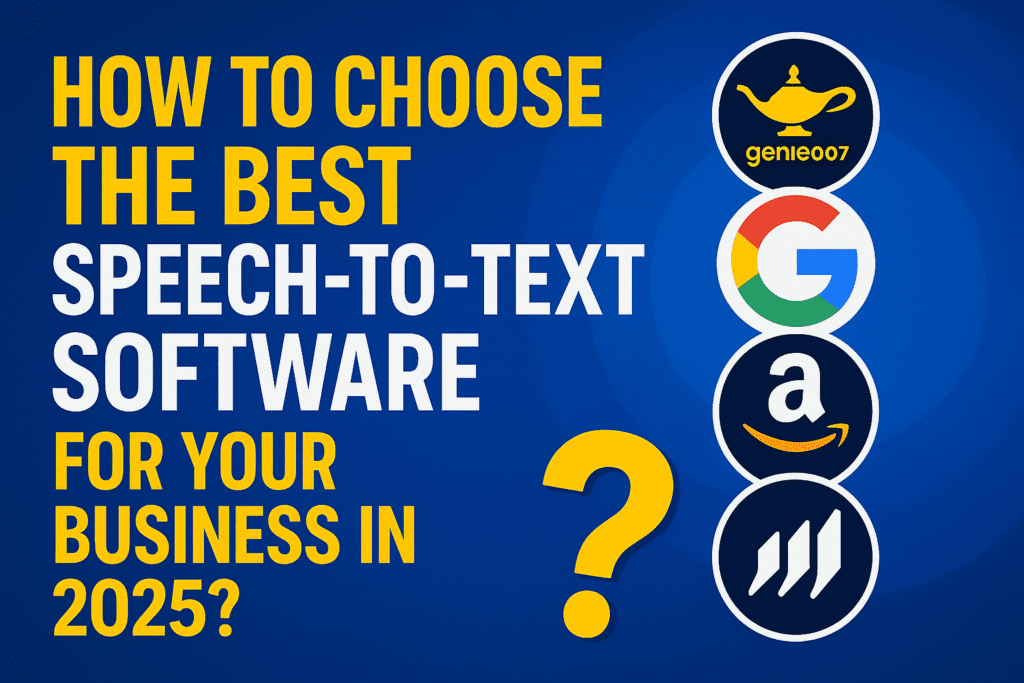 Speech-to-text solutions