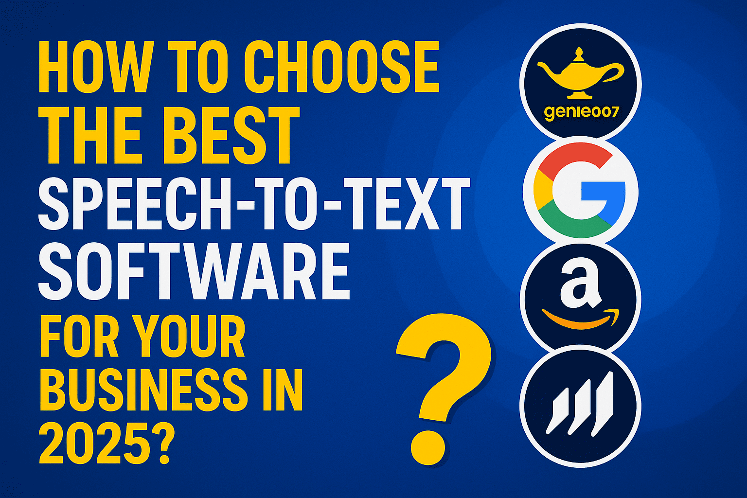 Speech-to-text solutions