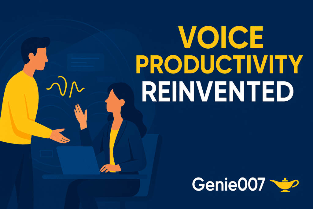 Genie 007 – voice productivity reinvented