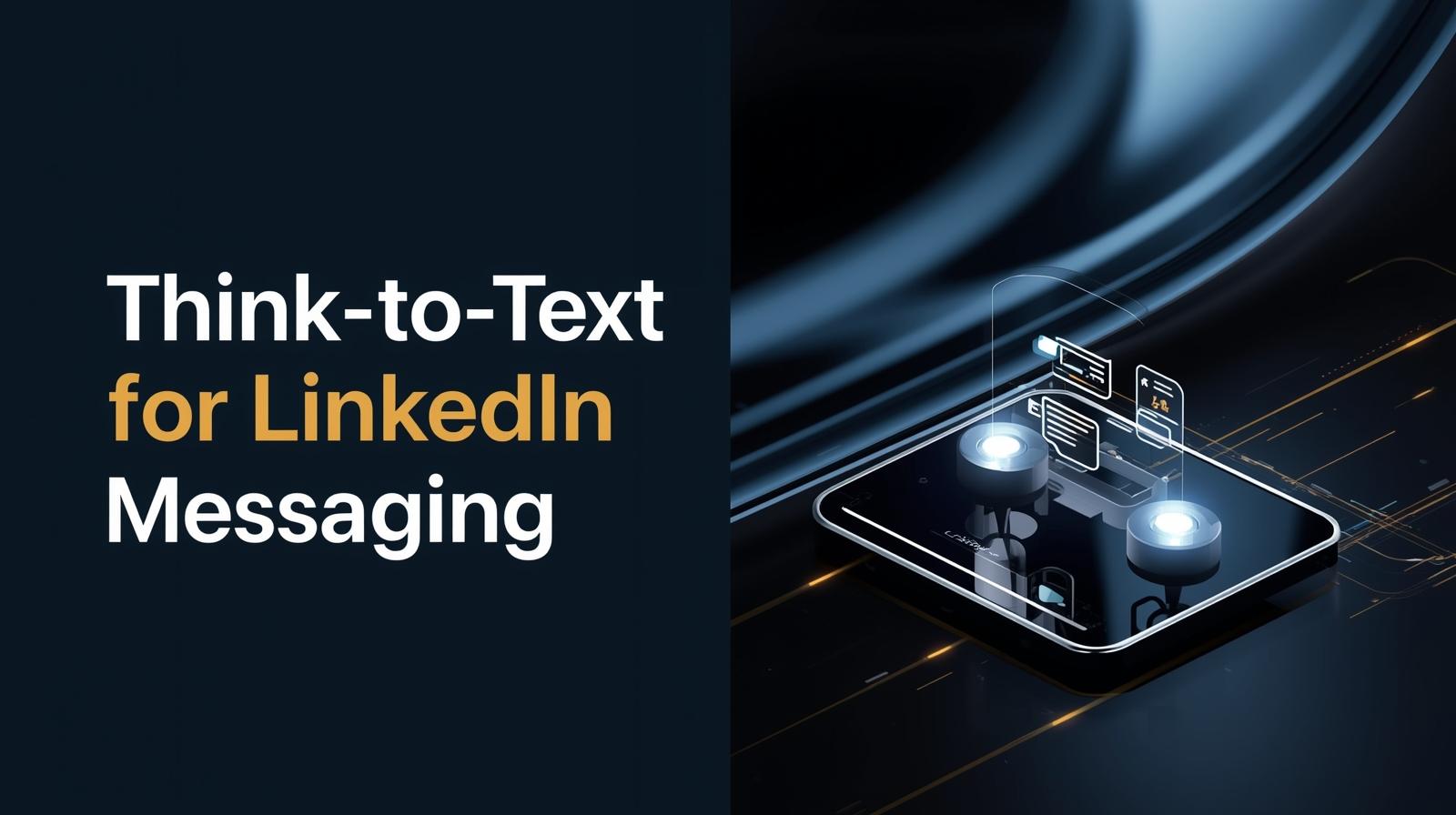 Think-to-Text for LinkedIn Messaging: Build Relationships at Light Speed Think-to-Text for LinkedIn Messaging