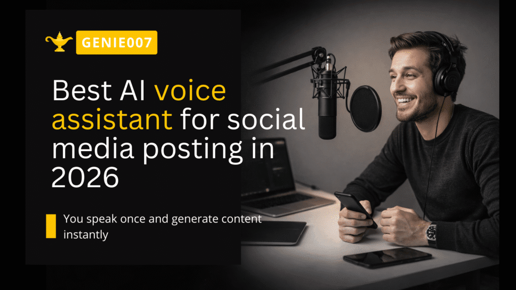 best ai voice assistant tool for social media posting