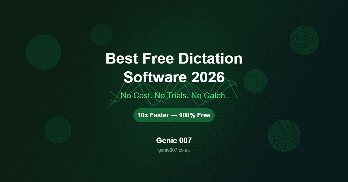 Best free dictation software 2026 comparison and ranking