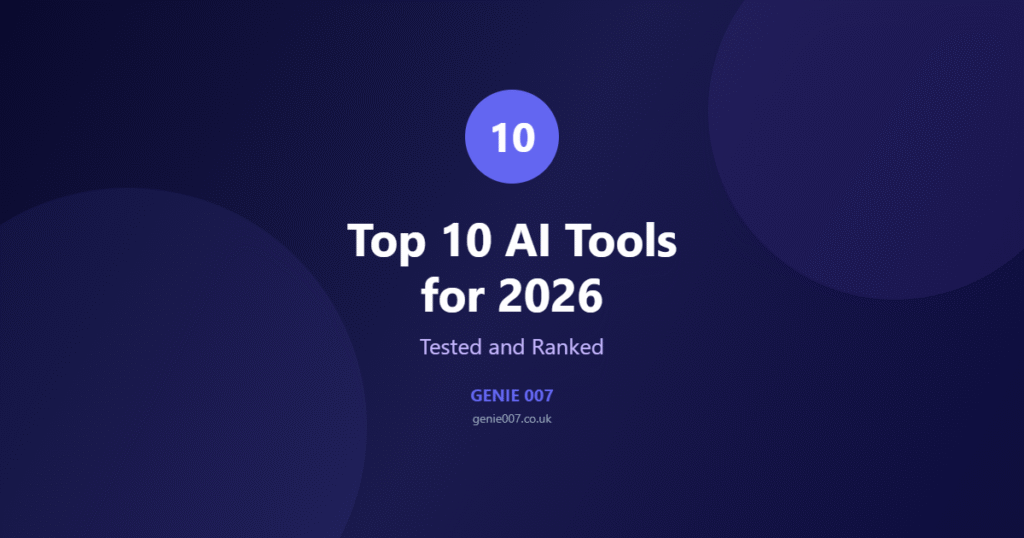 Top 10 AI tools 2026 tested and ranked guide