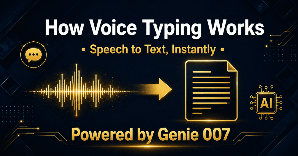 how voice typing works speech to text AI 2026